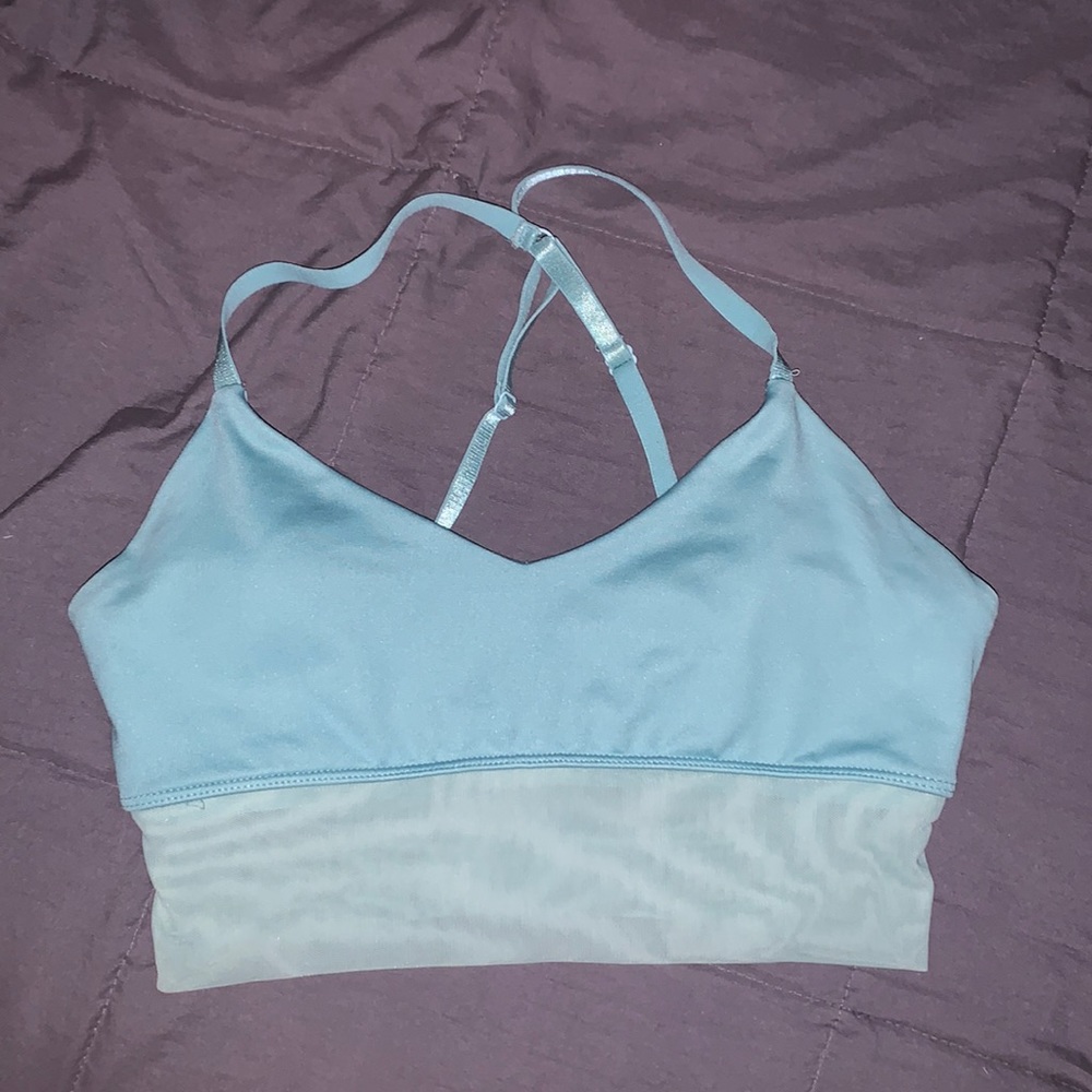 Forever 21 light blue sports bra